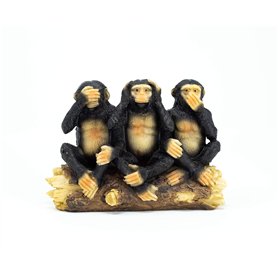 Benera Les 3 singes de la sagesse - Statuettes de décoration