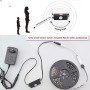Taikuwu Interrupteur Capteur Infrarouge PIR 5-24V DC pour LED Strip - Détection 5m 110° - Connecteur Mâle/Femelle Inclus