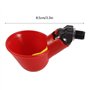 Bicaquu Abreuvoir Poules, 5pcs Poulet Oiseaux automatiques abreuvoirs Bols de Tasse d'eau Potable(03)