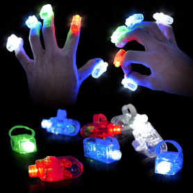 THE TWIDDLERS 100 Lumières de Doigt LED pour Garçons & Filles