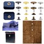 Gasea 120 Set Boutons Pression Cuir Kit 6 Couleur Snaps Métal avec 4PCS Outils de Fixation pour Vêtements, Cuir, Veste, Vêtement
