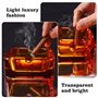 Kepfire Simple Style Cristal Carré Cendriers Mode Créatif Personnalité Cadeau Européen Maison Bureau Café Hôtel Ornements Orange