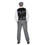 WILBERS & WILBERS Costume Peaky Blinders des années 20 noir et blanc pantalon long gilet casquette plate The Roaring Twenties 20