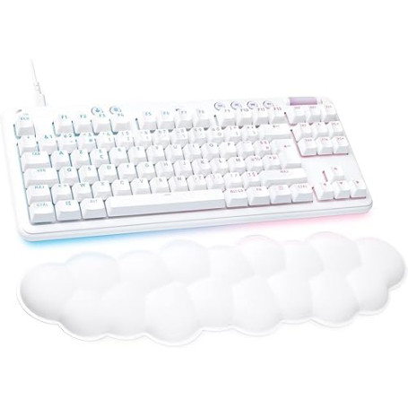 Clavier de Jeu mécanique Logitech G713 TKL (clicky GX Blue) avec Disposition des Touches azerty pour la France