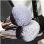 DUcare Pinceaux Maquillages Professionnel Kit de 31pcs Elegante Cuir PU Pochette Synthétiques Premium Pinceaux (Noir Blanc)