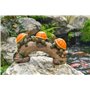 TERESA'S COLLECTIONS 30cm Decoration Jardin Exterieur Tortue d'énergie Solaire, Lot de 3 Figurines de Tortue Lumières LED, Statu