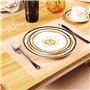 BOAO 6 Pièces Sets en Plastique de Table Sets de Table Résistant à la Chaleur Sets de Table pour Table Salle à Manger Cuisine (4