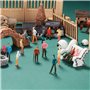 100 Pièces Modèles de Figurines pour Trains Architecturaux - Personnes en Plastique Assises et Debout pour Scènes Miniatures, Éc