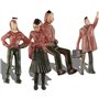 100 Pièces Modèles de Figurines pour Trains Architecturaux - Personnes en Plastique Assises et Debout pour Scènes Miniatures, Éc