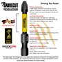 15 embouts de tournevis à percussion magnétique SabreCut SCRPZ25015B 50 mm PZ2 dans une boîte TIC TAC Pozi Pozidriv à extrémité 