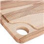 Creative Home Grande Planche a Decouper Bois | 42 x 24,5 x 1,5 cm | Planche à Découper pour la Cuisine | avec Rainure pour le Ju