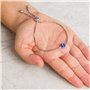 Philip Jones Bracelet de pierre de naissance de septembre (saphir) créé avec des cristaux de Zircondia®