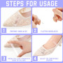 10 paires de brides invisibles pour escarpins,Chaussures à Talon Haut Invisibles,Effacer Invisibles Sangles de Chaussures pour l