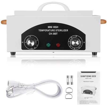 Soiiw Machine d'autoclave de stérilisateur à haute température 300W stérilisateur d'outil à ongles stérilisateur à chaleur sèche