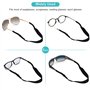 Regun 5 pièces Sangles de Lunettes sans Queue, Cordons à Lunettes élastique antidérapantes pour Adultes et Enfants, Convient à l
