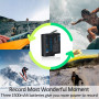 COOLSHOW Hero 7 6 5 Batterie 1500mAh (3 pièces) et Triple Hero 7 Chargeur Set Compatible avec GoPro Hero 7 Black,GoPro Hero 6 Bl