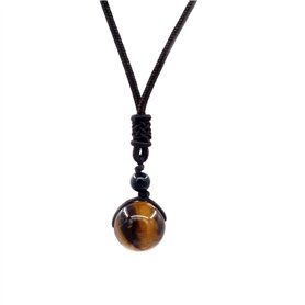 Mayting Pendentif Oeil de Tigre Collier de Pendentif Pierres Précieuses Cadeau pour les Hommes et les Femmes Collier