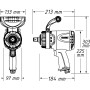 HAZET Twin Turbo Clé à chocs 9013TT I Couple de desserrage max. 4100 Nm, sortie : carré 20 mm (3/4 pouce) I Technologie HAZET Tw