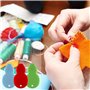 Tweal Enfile-Aiguilles à Fil 20 PCS À Coudre À La Main en Plastique Fil De Laiton en Forme De Gourde Détecteur De Fileteuses À A