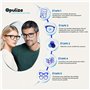 Opulize Pop Pack 3 Rétro Rond Lisse Bleu Mat Rose Pourpre Hommes Femmes Lunettes De Lecture Charnières Ressort RRR2-345 +3,50