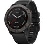 Garmin Fenix 6X Montre connectée Sapphire DLC Affichage du temps Noir/Gris L