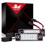WinPower Ampoule d'éclairage de plaque d'immatriculation 18 SMD Blanc LED Sans erreur Arrière Lampe Compatible avec Chevrolet Cr