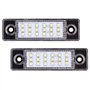 WinPower Ampoule d'éclairage de plaque d'immatriculation 18 SMD Blanc LED Sans erreur Arrière Lampe Compatible avec Chevrolet Cr