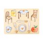 Small Foot 11502 Puzzle Objets de La Vie Quotidienne en Bois avec Divers Motifs détaillés