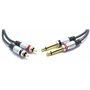 VITALCO Jack 6.35mm vers RCA Câble 7.5m Double Cinch Mâle vers 2X Jack 6.35 Connecteur Adaptateur