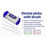 TOPMED ETS Lot de 100 cure-dents en plastique avec miroir (2 boîtes de 50 unités) - Couleur aléatoire