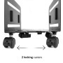 Maclean MC-851 Support Universel pour Ordinateur Portable avec roulettes et Support pour Ordinateur jusqu'à 10 kg