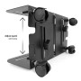Maclean MC-851 Support Universel pour Ordinateur Portable avec roulettes et Support pour Ordinateur jusqu'à 10 kg
