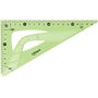 MAPED Kit de Traçage 4 Pièces avec Règle 30cm, Rapporteur 180°/12cm, Equerre 60°/21cm, Equerre 45°/21cm + Compas 5 Pièces Stop S