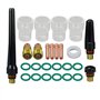 RIVERWELD TIG Stubby 17GL332 10N24S Embout de serrage pour lentille à gaz 17GLG20 TIG Bouchon arrière 57Y02 57Y04 Kit assorti po