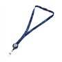 LUXIANDA Cordon tour de cou rétractable unique avec enrouleur de badge rétractable et fermoir de sécurité pour badge d'identific