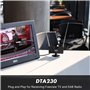 August Antenne TV Intérieur TNT HD Puissante et Portative - DTA230 - Réception sur Télévision Décodeur TNT Radio Dab avec Double