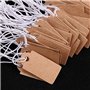 Étiquettes de Marquage Étiquettes de Prix Étiquettes de Prix Vierges Inscriptibles Tags d'Affichage avec Corde de Suspension Éla