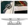 Taquet pour bateau Base ouverte pour bateau Base en acier inoxydable Taquet pour miroir Accessoire pour bateau Taquet pour batea