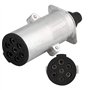 Suuonee Trailer Plug, Adaptateur de connecteur de remorquage de Type N pour fiche de remorque 24V 7 Broches pour Caravane de Cam