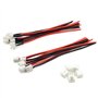 54 mm 1S 2 broches connecteur mâle et femelle avec câbles en silicone de 10 cm