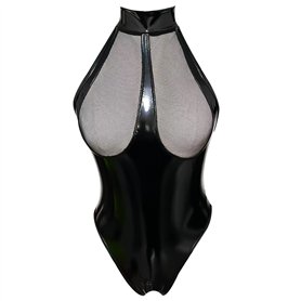 Body Femme Sexy Cuir Vernie Bodysuit Jumpsuit Sexy Transparent Bodycon Lingerie de Nuit Sado MASO Jeu de Rôle Cosplay Dos Nu Cha Body Femme Sexy Cuir Vernie Bodysuit Jumpsuit Sexy Transparent Bodycon Lingerie de Nuit Sado MASO Jeu de Rôle Cosplay Dos Nu Cha