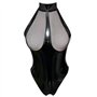 Body Femme Sexy Cuir Vernie Bodysuit Jumpsuit Sexy Transparent Bodycon Lingerie de Nuit Sado MASO Jeu de Rôle Cosplay Dos Nu Cha