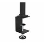 Unilux Strata Lampe de Bureau LED Ergonomique Noir 70 x 80cm avec Variation d'intensité Lumineuse et de Température de Couleur