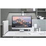 Unilux Strata Lampe de Bureau LED Ergonomique Noir 70 x 80cm avec Variation d'intensité Lumineuse et de Température de Couleur