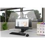 Unilux Strata Lampe de Bureau LED Ergonomique Noir 70 x 80cm avec Variation d'intensité Lumineuse et de Température de Couleur