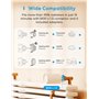 Meross Matter Thermostat Connecté nécessite Un hub supplémentaire, Tête Thermostatique, Thermostat Radiateur, Commande Vocale Al