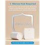 Meross Matter Thermostat Connecté nécessite Un hub supplémentaire, Tête Thermostatique, Thermostat Radiateur, Commande Vocale Al