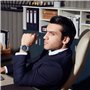 BENYAR Montre Homme Chronographe 30M Etanche Lumineuse Classique Mode Montres Bracelet en Acier Inoxydable Grand Cadran Date Ana