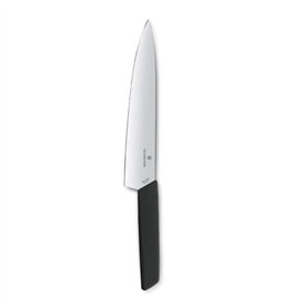 Victorinox Swiss Modern, Couteau à trancher professionnel, Lame extra-tranchante, 22 cm, Manche plastique, Acier inoxydable, noi Victorinox Swiss Modern