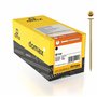 DMX - Lot de 200 vis à tête plate 5 x 60 - Vis pour construction - Vis à bois - Pour panneaux d'aggloméré - Vis à tête plate - T